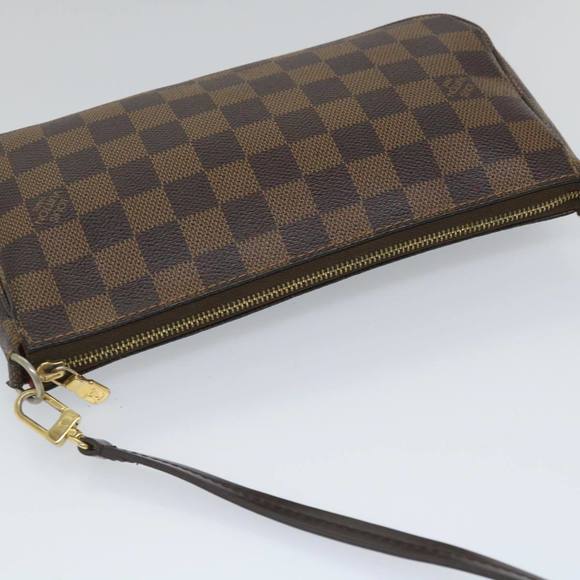 LOUIS VUITTON Damier Ebene Pochette Accessoires Pouch N41206 LV Auth 56891 - Picture 6 of 16
